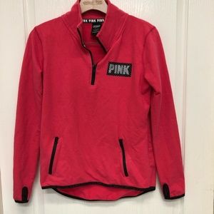 PINK Victoria's Secret S Pink Fleece Pullover w/th